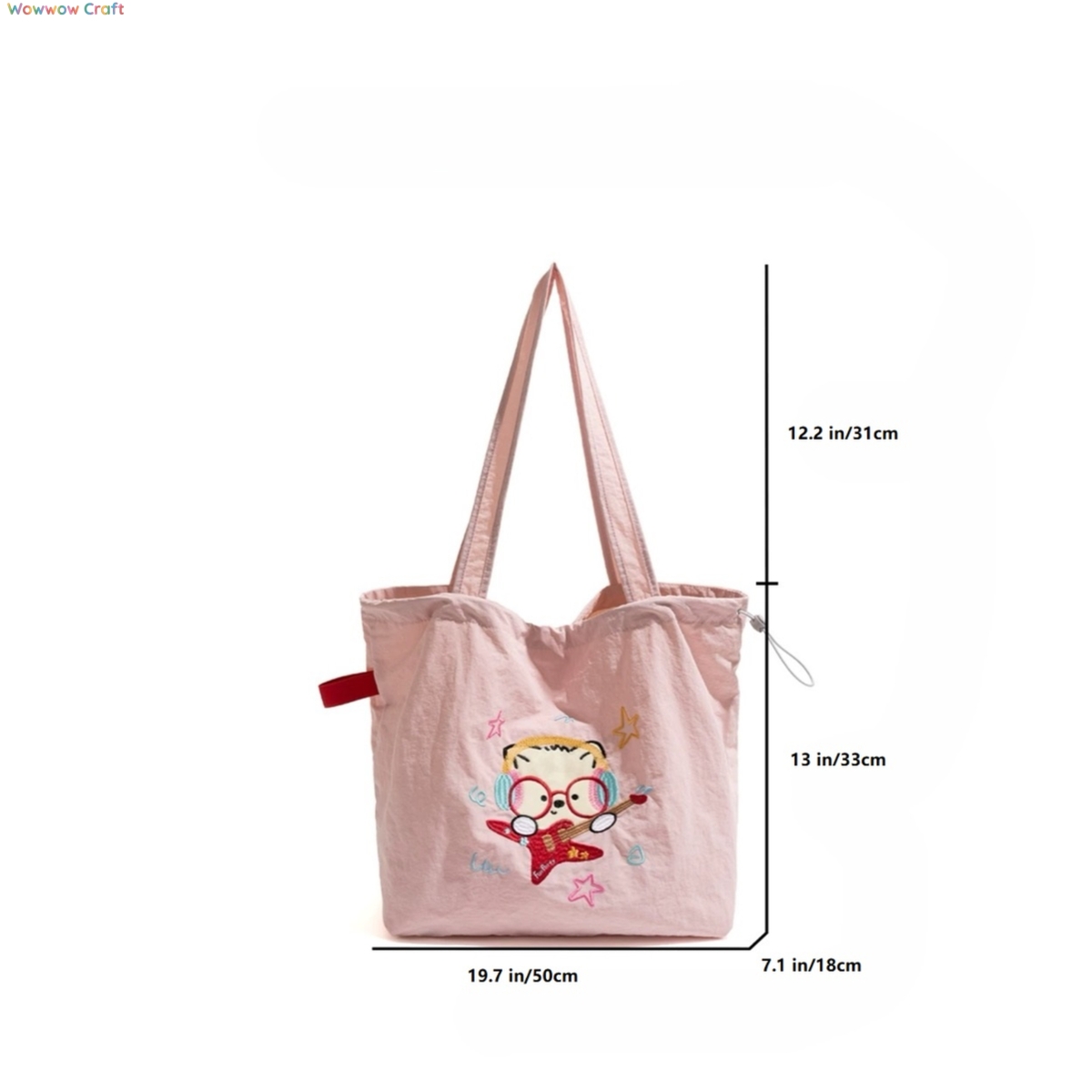 Shoulder Bags,Totes,Cute Cartoon Embroidered Tote Bag - Cute Shoulder Bag
